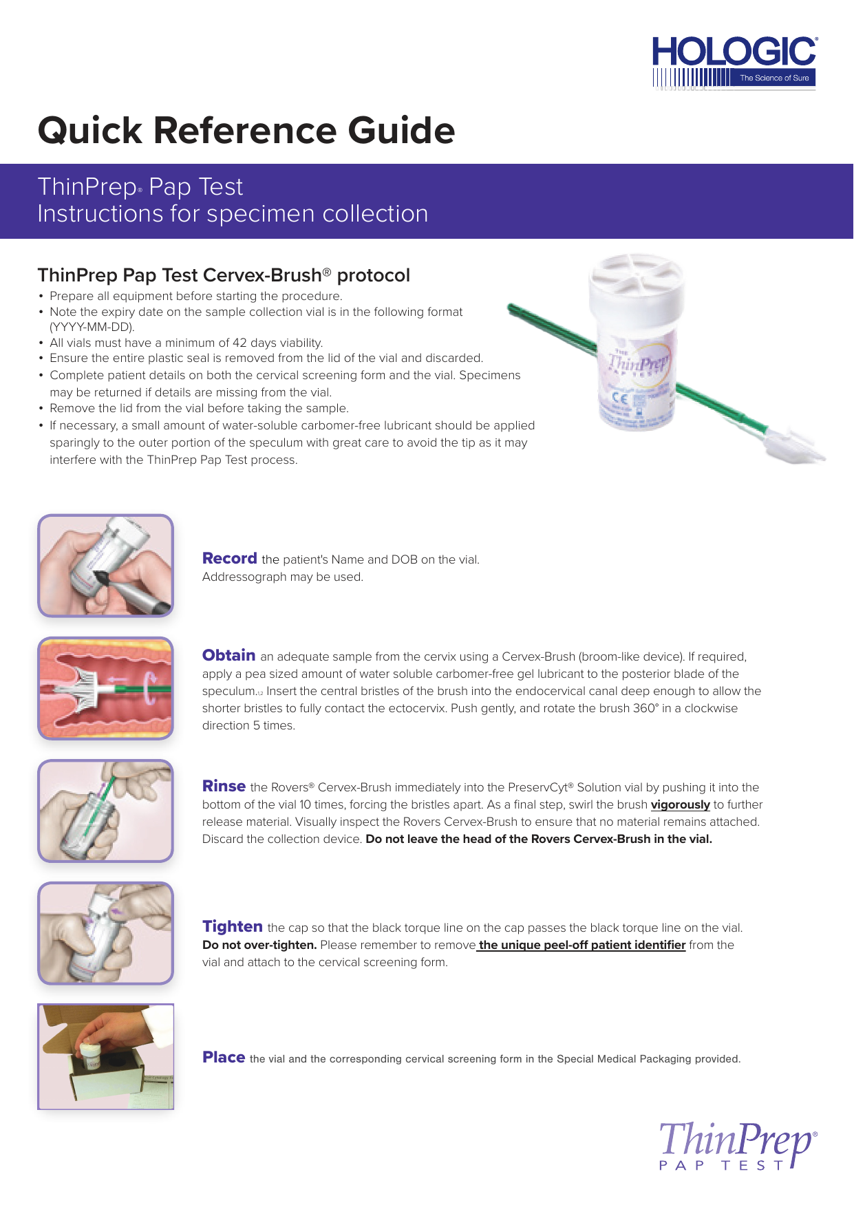 ThinPrep Instructions